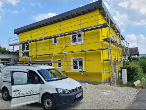 Holzbauweise Verputzt